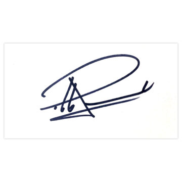 Signed Pablo Larrazabal White Card - Golf Autograph