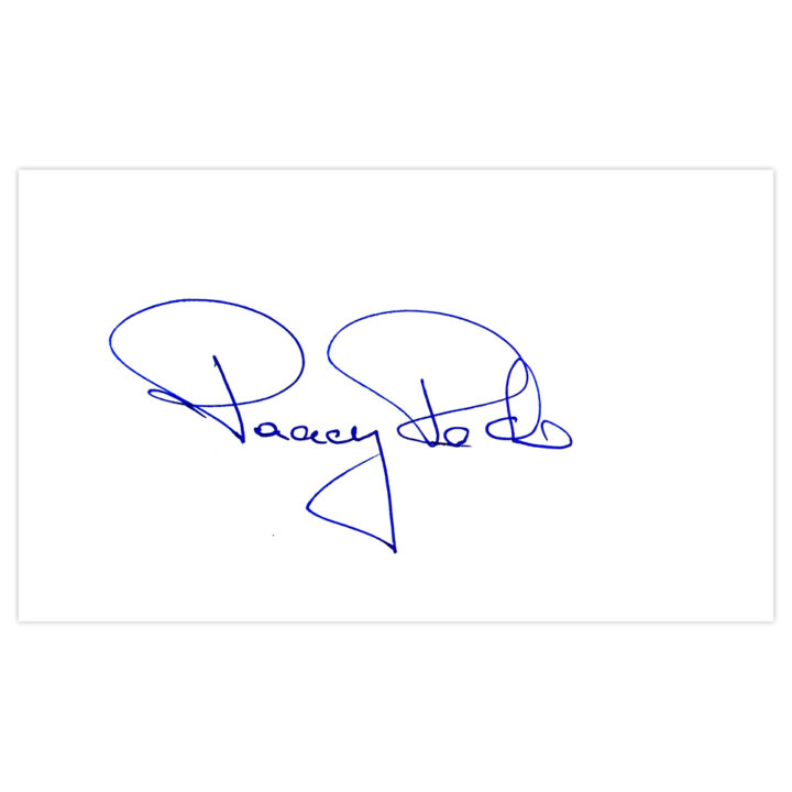 Signed Paddy Roche White Card - Manchester United Autograph