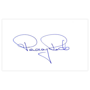 Signed Paddy Roche White Card - Republic of Ireland Autograph