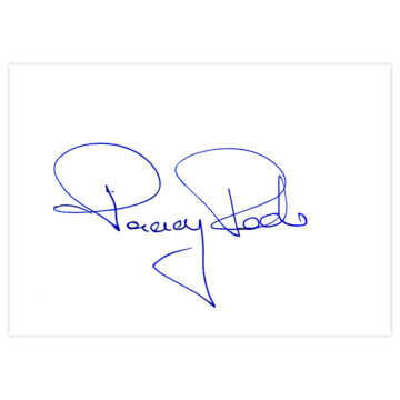 Signed Paddy Roche White Card - Republic of Ireland Icon