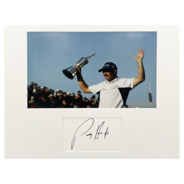 Signed Padraig Harrington Photo Display - 16x14 The Open Champion 2008