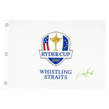 Signed Padraig Harrington Pin Flag - Ryder Cup Icon