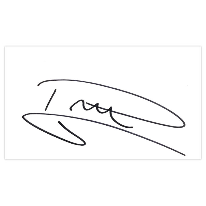 Signed Patrick Paauwe White Card - Feyenoord Autograph