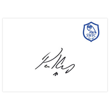 Signed Paul Corry White Card - Sheffield Wednesday Autograph