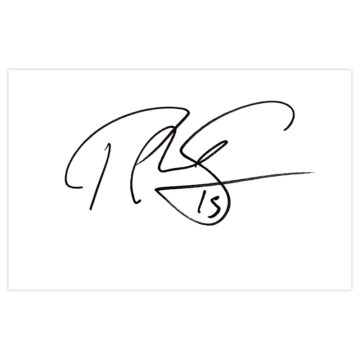 Signed Paul McShane White Card - Reading Icon Autograph