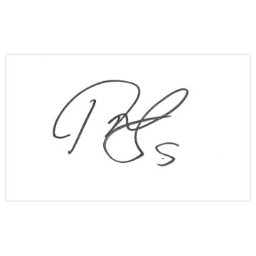 Signed Paul McShane White Card - Republic of Ireland Autograph