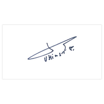 Signed Paul Van Himst White Card - Anderlecht Autograph