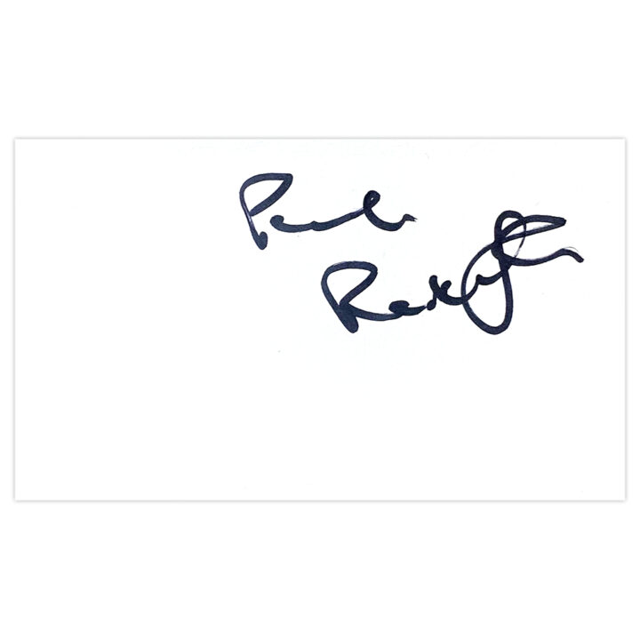 Signed Paula Radcliffe White Card - Olympic Autograph