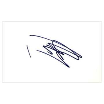 Signed Peter Bosz White Card - PSV Eindhoven Autograph