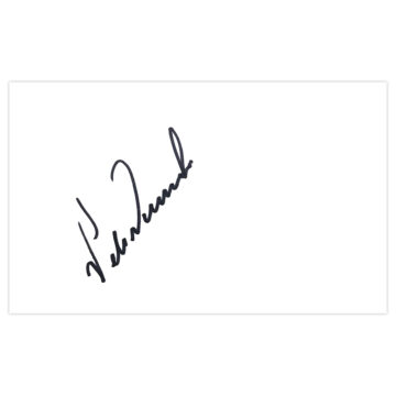 Signed Peter Vincenti White Card - Rochdale Autograph