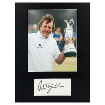 Signed Phil Mickelson Photo Display - 16x12 The Open Champion 2013