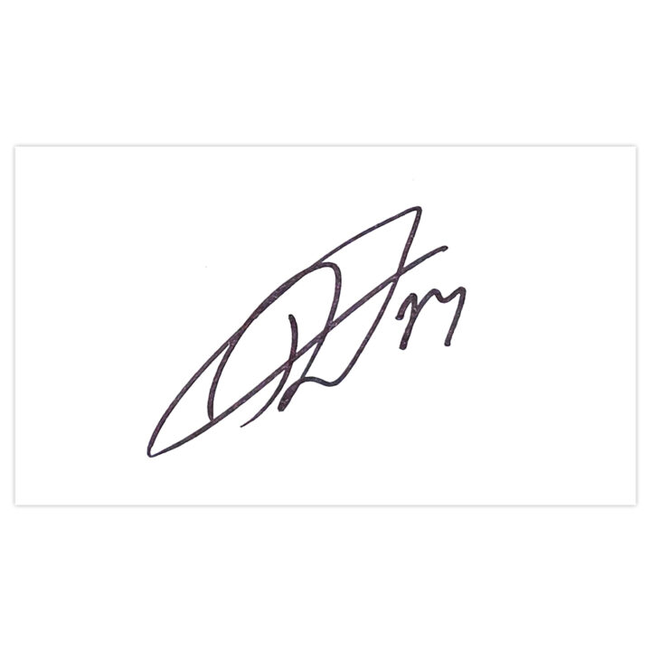 Signed Rajiv van La Parra White Card - Wolves Autograph