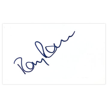 Signed Ray Ranson White Card - Manchester City Autograph