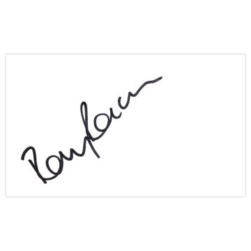 Signed Ray Ranson White Card - Manchester City Autograph