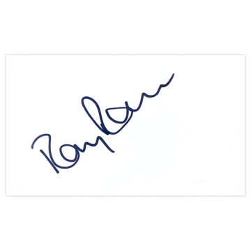 Signed Ray Ranson White Card - Manchester City Icon Autograph