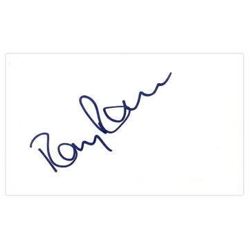 Signed Ray Ranson White Card - Newcastle United Icon Autograph