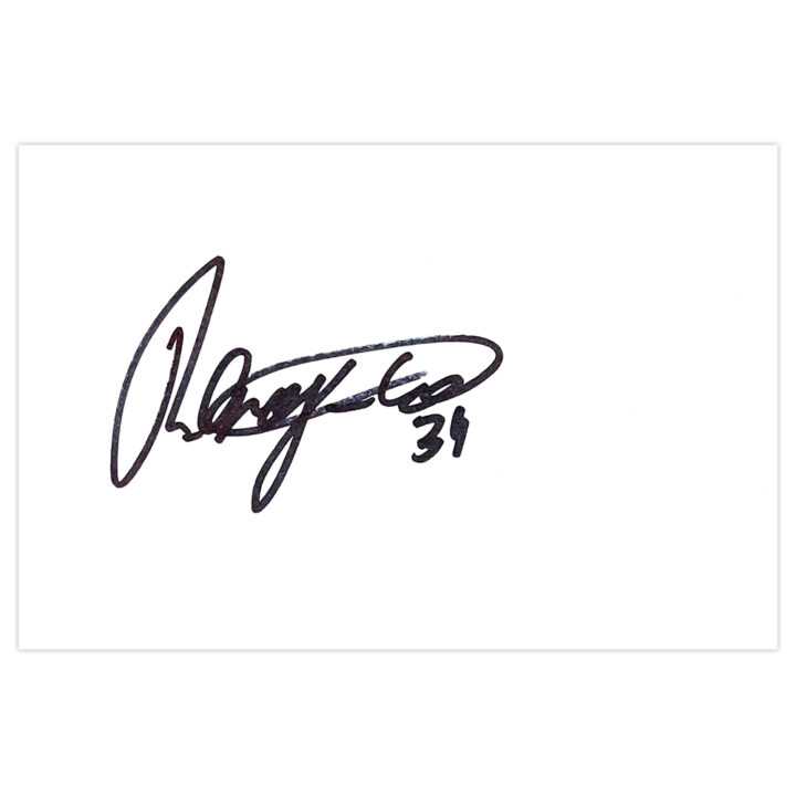 Signed Reece Grego-Cox White Card - QPR Autograph