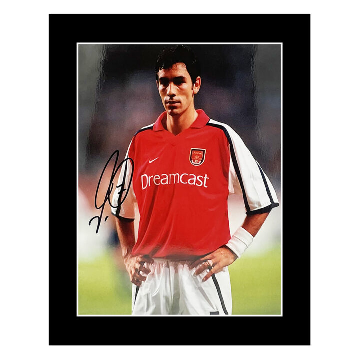 Signed Robert Pires Photo Display 12x10 - Arsenal FC Icon