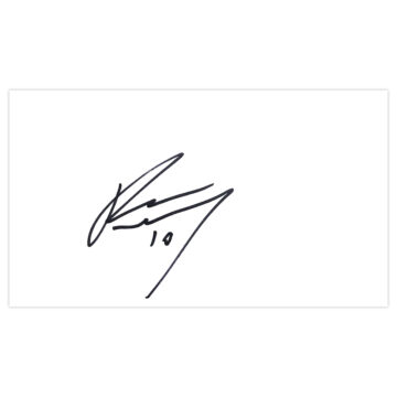 Signed Ronan Murray White Card - Notts County Autograph