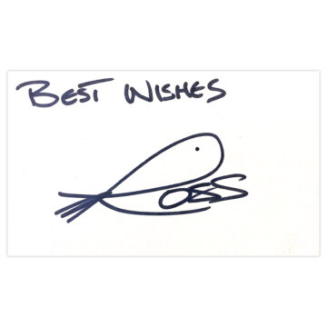 Signed Ross Fisher White Card - Golf Autograph