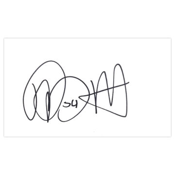 Signed Ross Fitzsimons White Card - Notts County Autograph