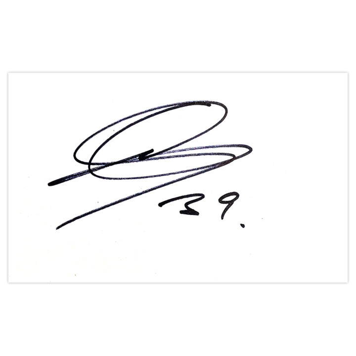 Signed Rudy Gestede White Card - Blackburn Rovers Autograph