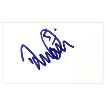 Signed Russell Martin White Card - Scotland Autograph