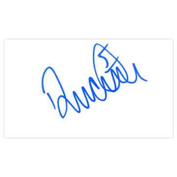 Signed Russell Martin White Card - Swansea City Autograph