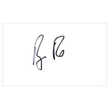 Signed Ryan Fox White Card - Golf Autograph