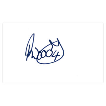 Signed Ryan Woods White Card - Shrewsbury Town Autograph