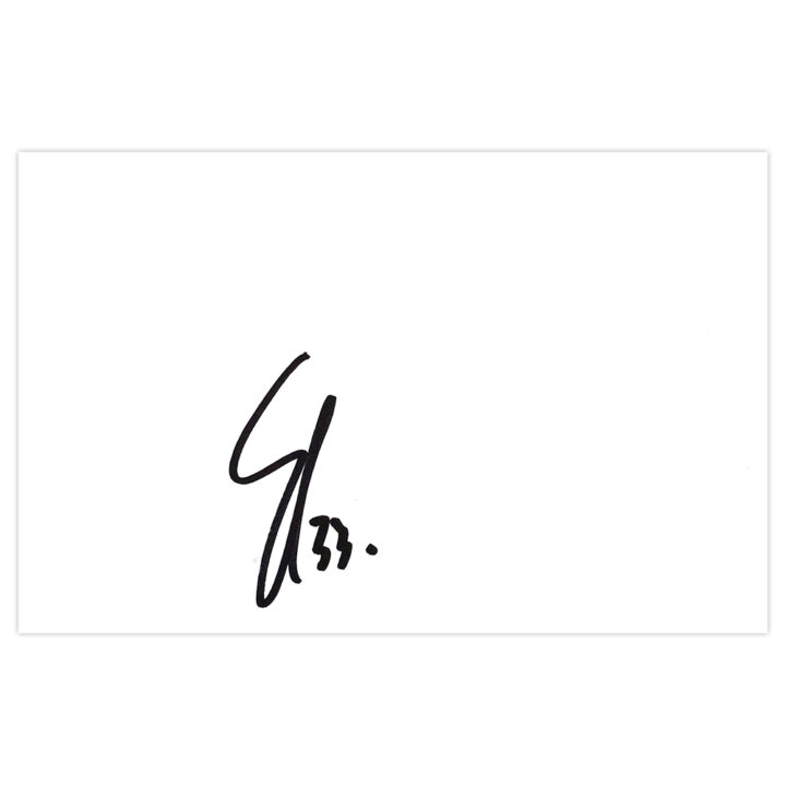 Signed Sebastian Polter White Card - QPR Icon Autograph