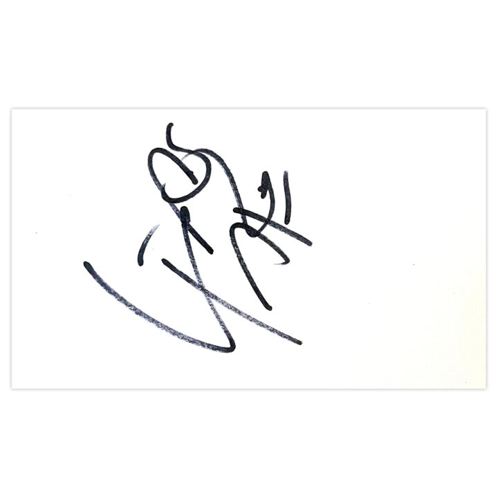 Signed Sebastien Frey White Card - Inter Milan Autograph