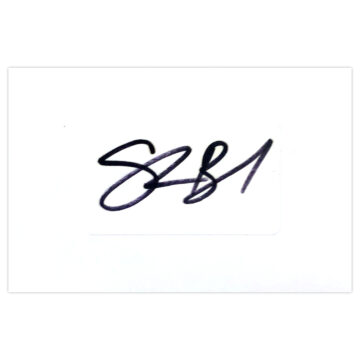 Signed Shane Bond White Card - New Zealand Cricket Autograph