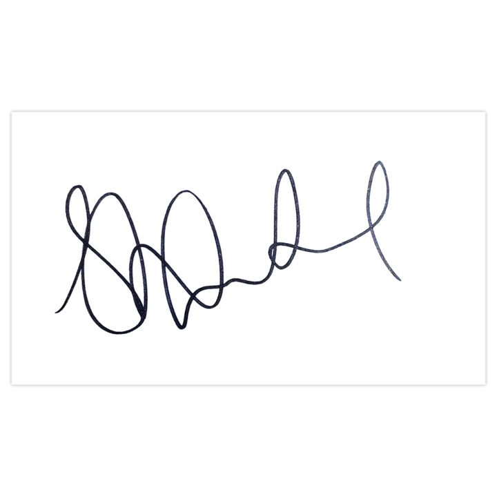 Signed Shaun Derry White Card - Crystal Palace Autograph