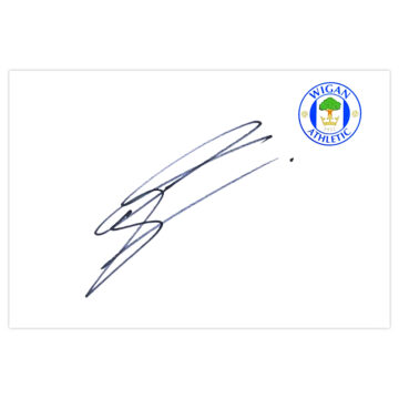 Signed Shaun Maloney White Card - Wigan Athletic Autograph