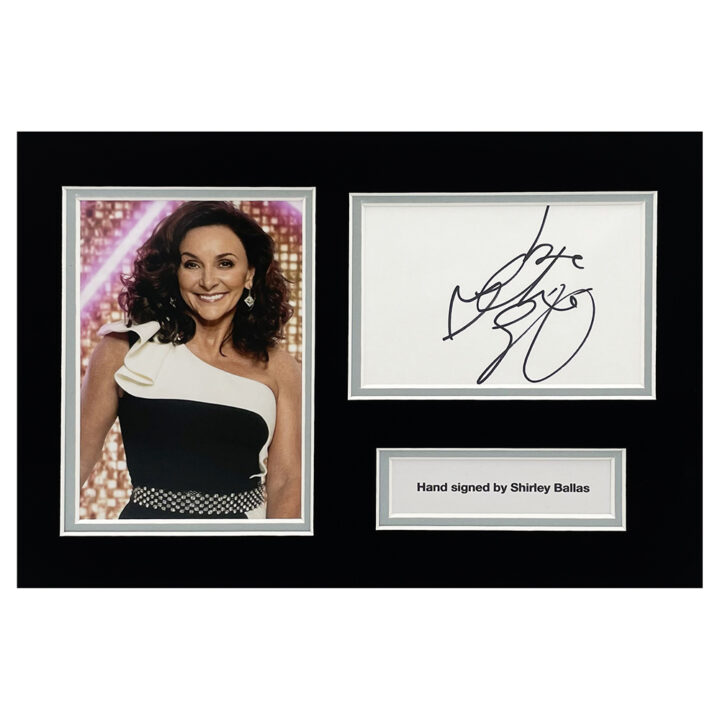 Signed Shirley Ballas Photo Display - 12x8 TV Icon