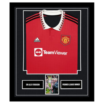 Signed Sir Alex Ferguson Framed Display Shirt - Premier League Winner