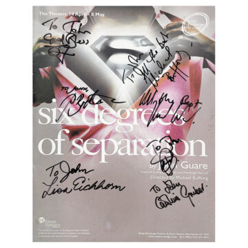 Signed Six Degrees of Seperation Cast Programme - Theatre Icons