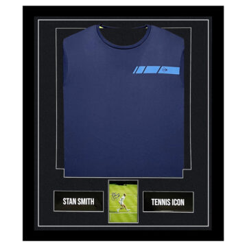 Signed Stan Smith Framed Display Shirt - Tennis Icon