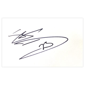 Signed Stephen Ward White Card - Burnley Autograph