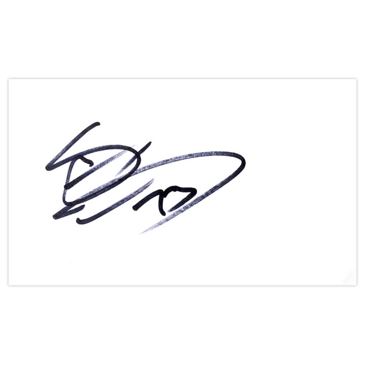 Signed Stephen Ward White Card - Burnley FC Autograph