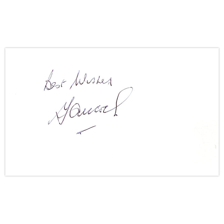 Signed Terry Allcock White Card - Norwich City Autograph