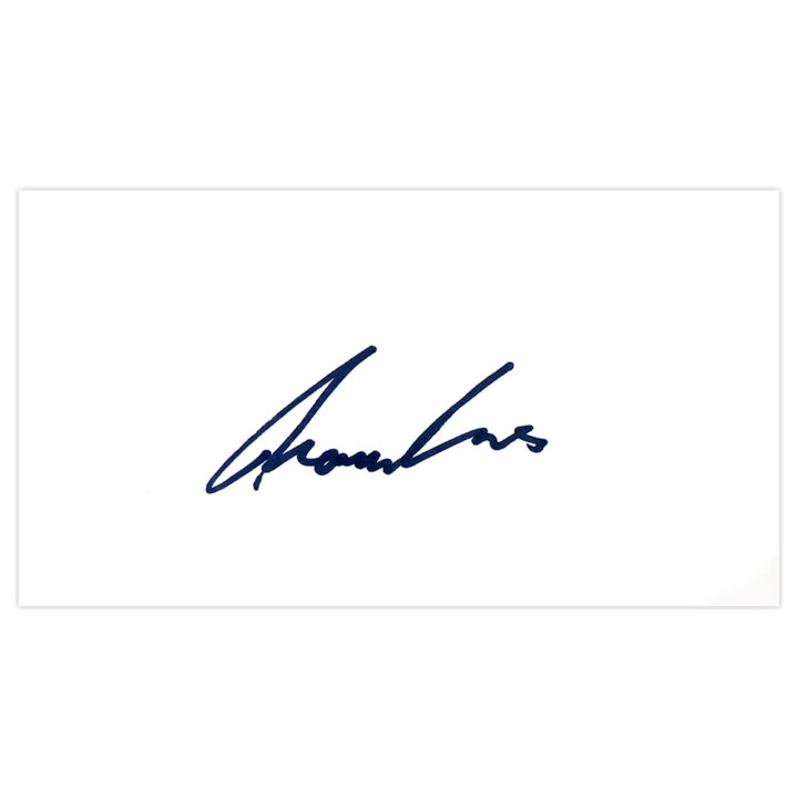 Signed Thom Evans White Card - Scotland Rugby Autograph