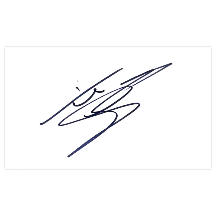 Signed Tim Flowers White Card - England Autograph