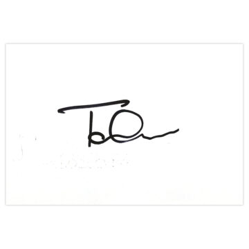 Signed Tom Carroll White Card - Swansea City Icon Autograph