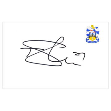 Signed Tommy Smith White Card - Huddersfield Town Autograph