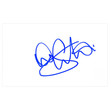 Signed Tony Coton White Card - Manchester City Autograph