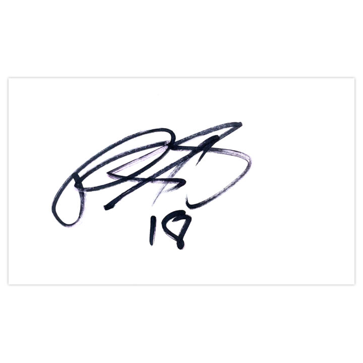 Signed Tyias Browning White Card - China Autograph