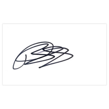 Signed Tyias Browning White Card - Everton Autograph