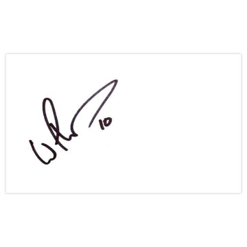 Signed Wes Thomas White Card - Birmingham City Autograph